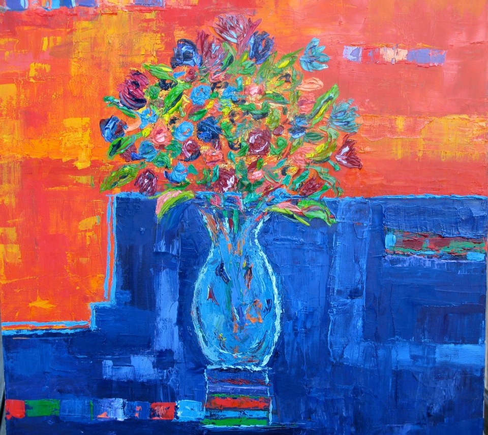 Again, in colors in oil reveal radient light and texture.