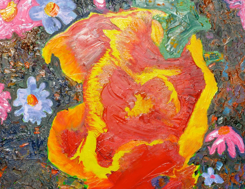 Love playing with oil.  I enjoy the textures, the smoothness of the paint.  Painting into colors to make other colors is revealing.